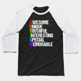 Awesome Autism Pride Baseball T-Shirt